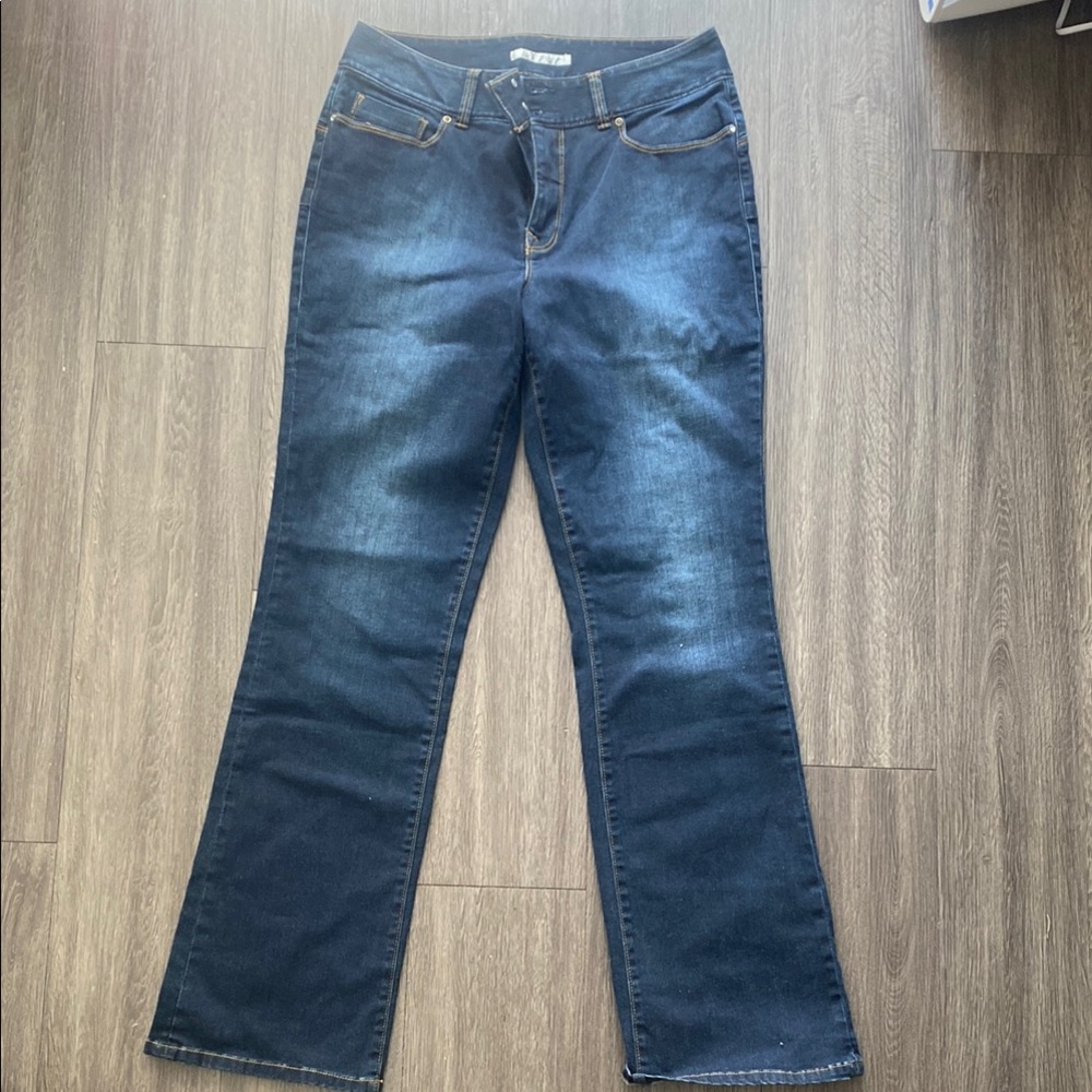 Boston Proper Blue Flare Wide Leg Jeans